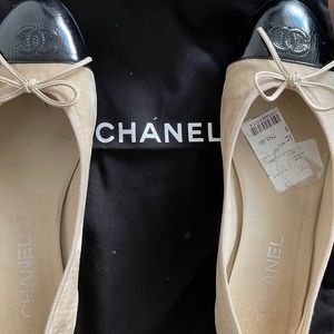 Chanel Cap-Toe Ballerina Flat 9.5
